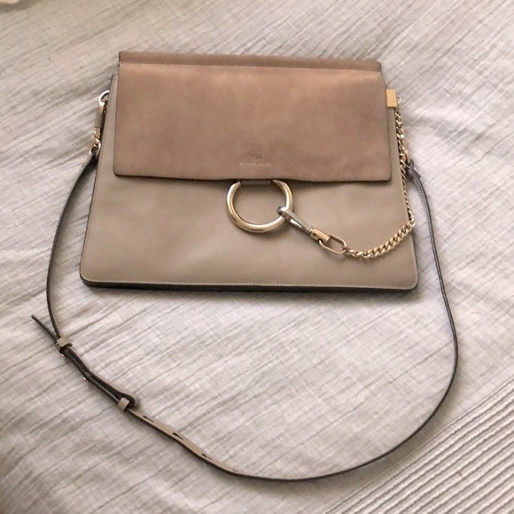 Chloe Handbags - CHLOÉ Faye Suede & Leather Shoulder Bag